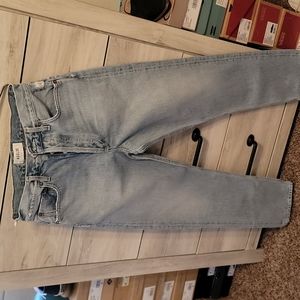 Agolde Denim Straight Leg Jeans in Light Blue